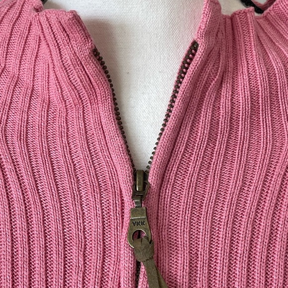 J.Jill silk and cotton zip front cardigan size large layer work date career - Picture 7 of 16